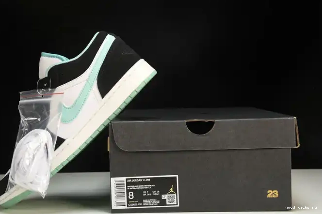 Cheap Air Jordan CQ9828-131 1 Low Green Island 0516
